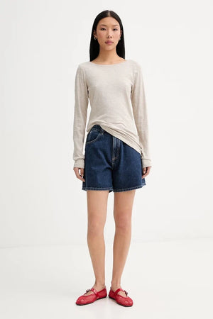 Blusa de manga larga de algodón para mujer Marc O'Polo