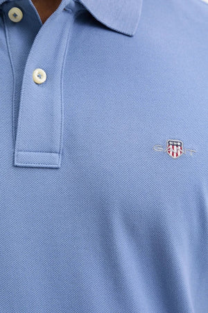 Camiseta de algodón para hombre con cuello tipo Gant