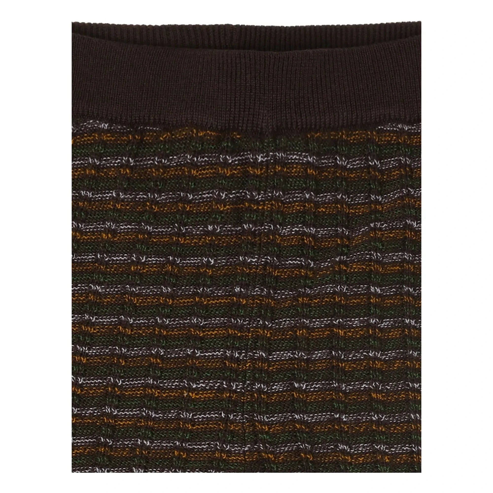 FUB - Pantalón de lana merino a rayas | Marrón
