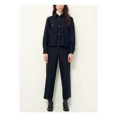 Sessùn - Pantalones de fibra reciclada Alberwool | Negro