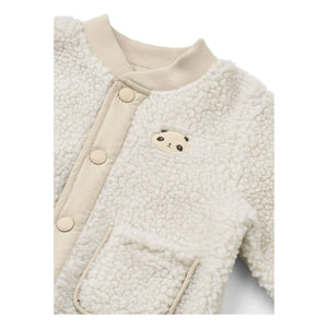 Liewood - Chaqueta Sherpa de Fibra Reciclada Lora Panda | Crudo