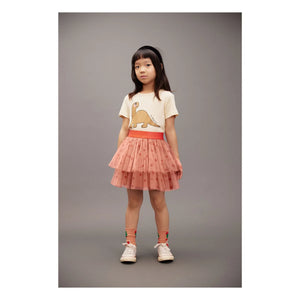 Mini Rodini - Falda de tul con lunares | Rosa