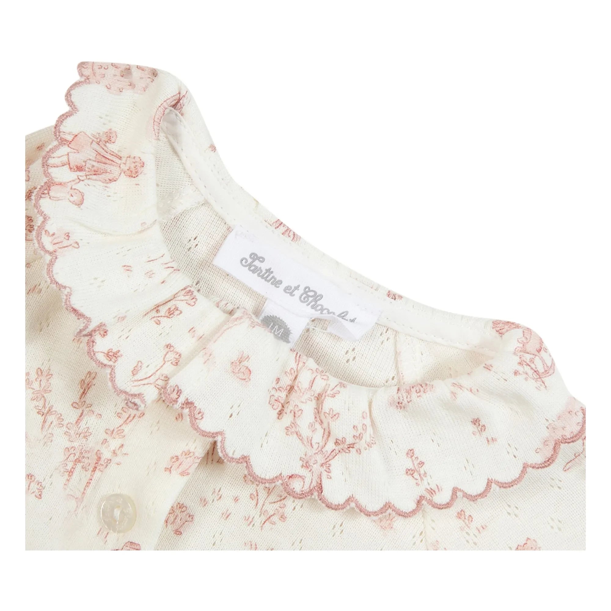 Tartine et Chocolat - Pijama Enterizo con Cuello Rosa Palo | Rosa Palo
