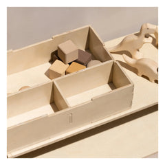Nofred - Caja de almacenamiento con tapa de madera | Bois clair