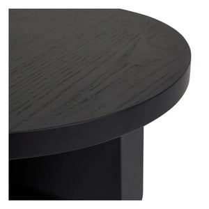 Nobodinoz - Mesita auxiliar Noon de madera lacada | Negro