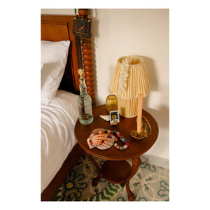 Doing Goods - Lámpara de mesa de seda Myra | Amarillo pálido
