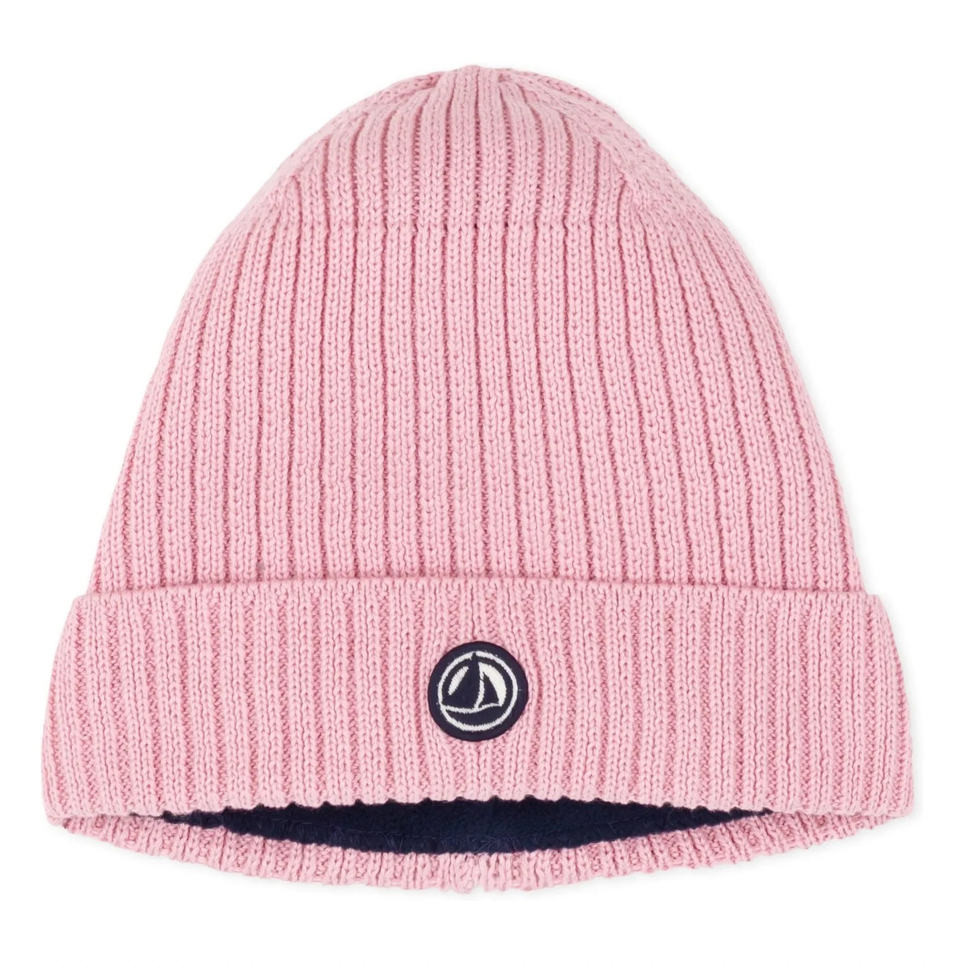 Petit Bateau - Gorro de forro polar a cuadros vichy | Rosa