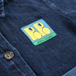Bobo Choses - Bebek Denim Geri Dönüştürülmüş Pamuk Gömlek | Koyu Mavi
