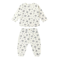 Rylee + Cru - Conjunto de camiseta y pantalón con estampado floral | Crudo