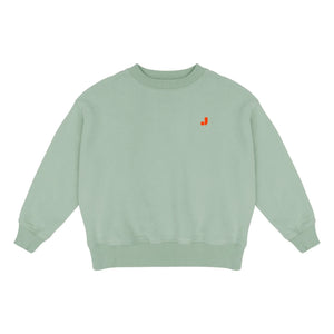Jenest - Sudadera de algodón orgánico Happy Bird | Verde almendra