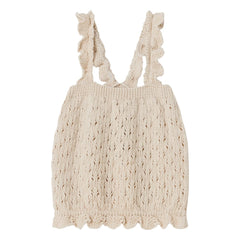 Cozmo - Top de tirantes Lily Pointelle Fibras recicladas | Marfil