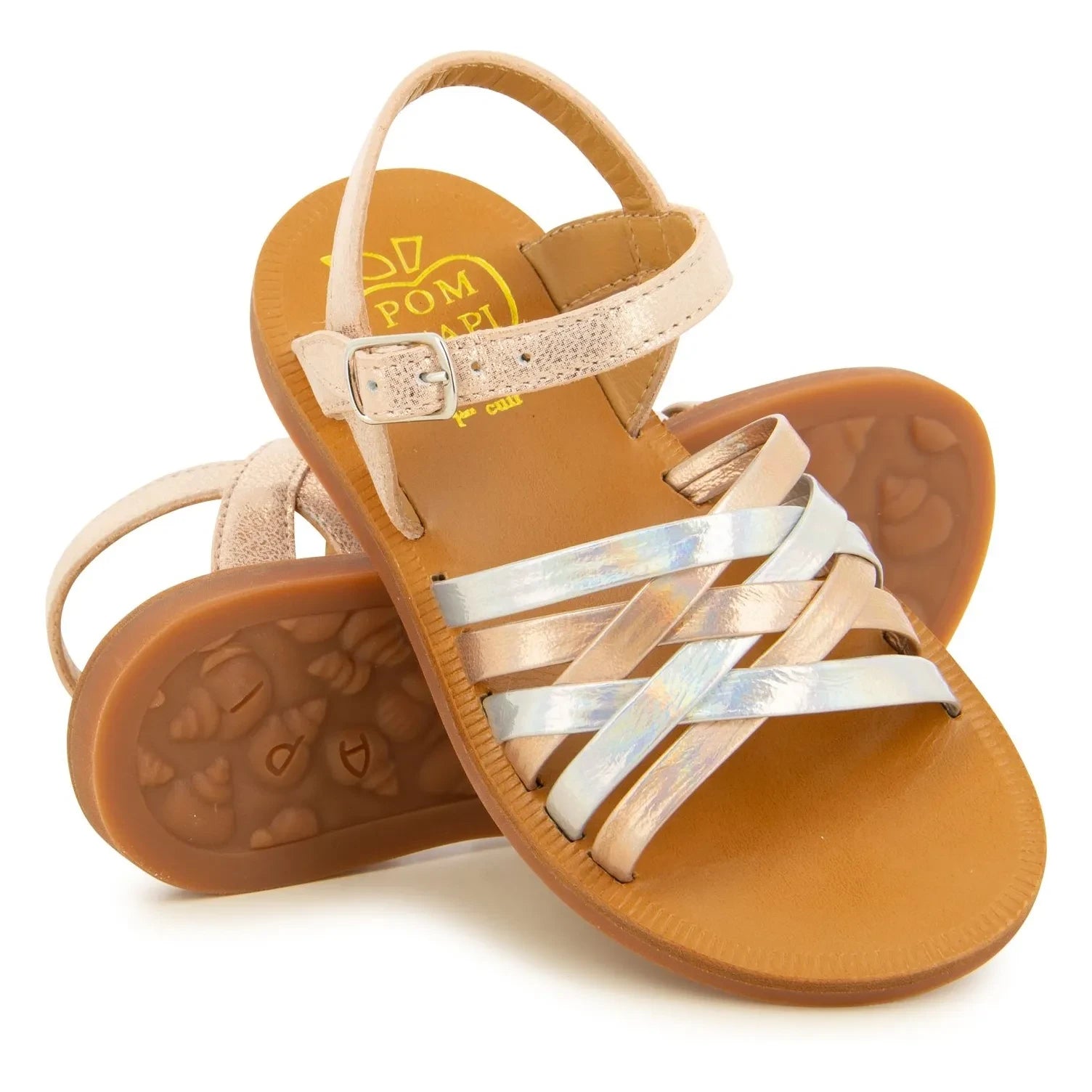 Pom d'Api - Sandalias Plagette Lux | Oro Rosa