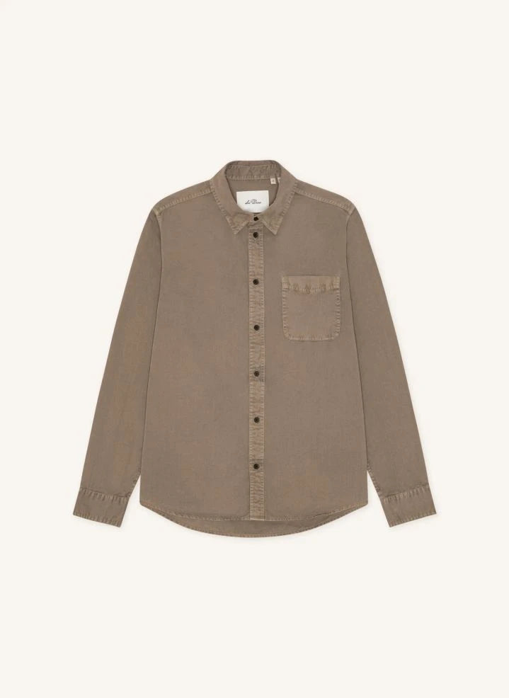 Les Deux - Camisa Lisa | Beige Oscuro