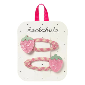 Rockahula Kids - Set de 2 horquillas Fresa | Rosa pálido