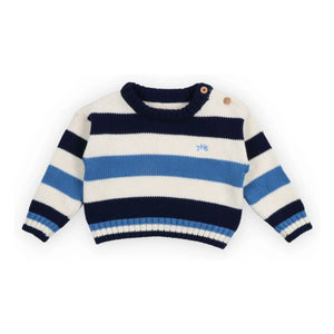 the new society - Jersey de rayas Celosia para bebé | Azul