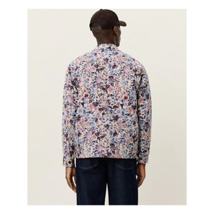 Les Deux - Hugh Sobrecamisa Jacquard de Algodón con Flores | Rosa Marfil