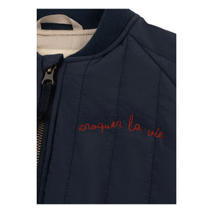 Konges Sløjd - Chaqueta Bomber Juno Tiger | Azul Oscuro