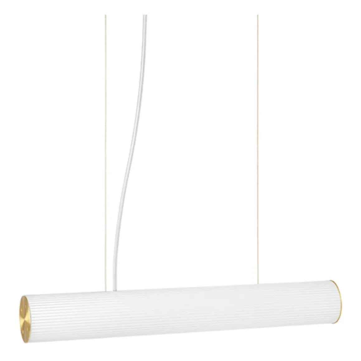 Ferm Living - Lámpara de techo Vuelta Opaline de cristal | Dorado