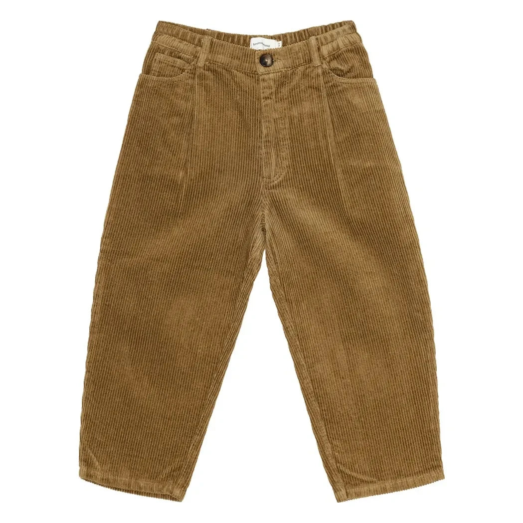 brunobruno nation - Pantalón Dorethy de pana de algodón orgánico | Mostaza