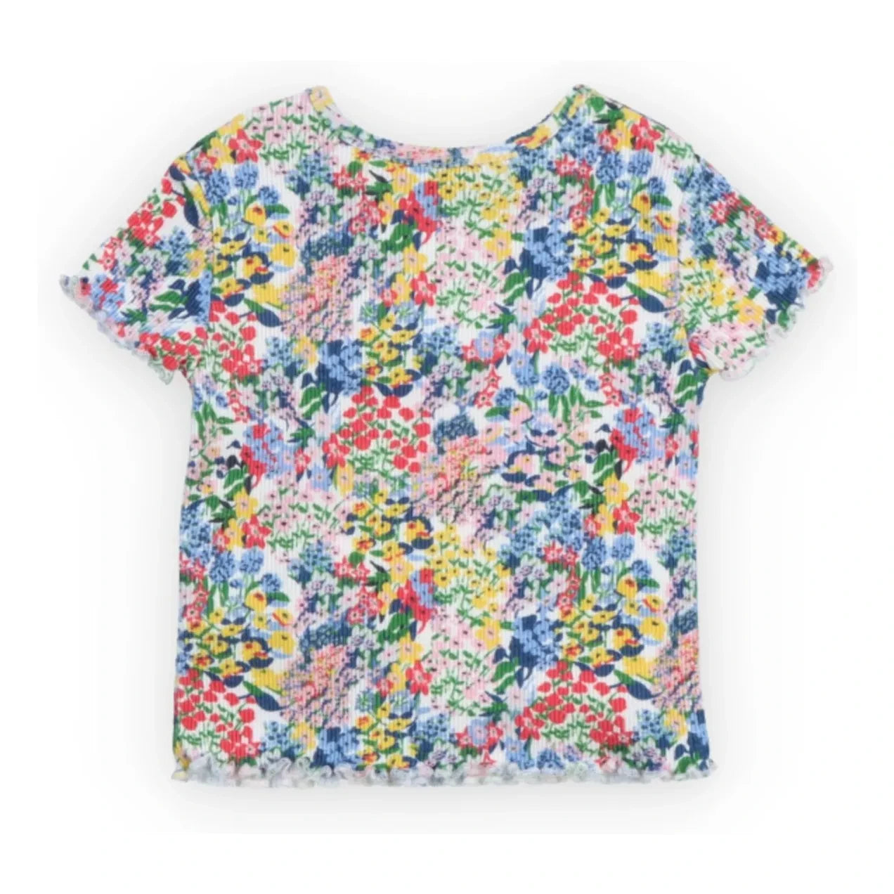 the new society - Verbena Floral Rib T-Shirt Bebé | Azul