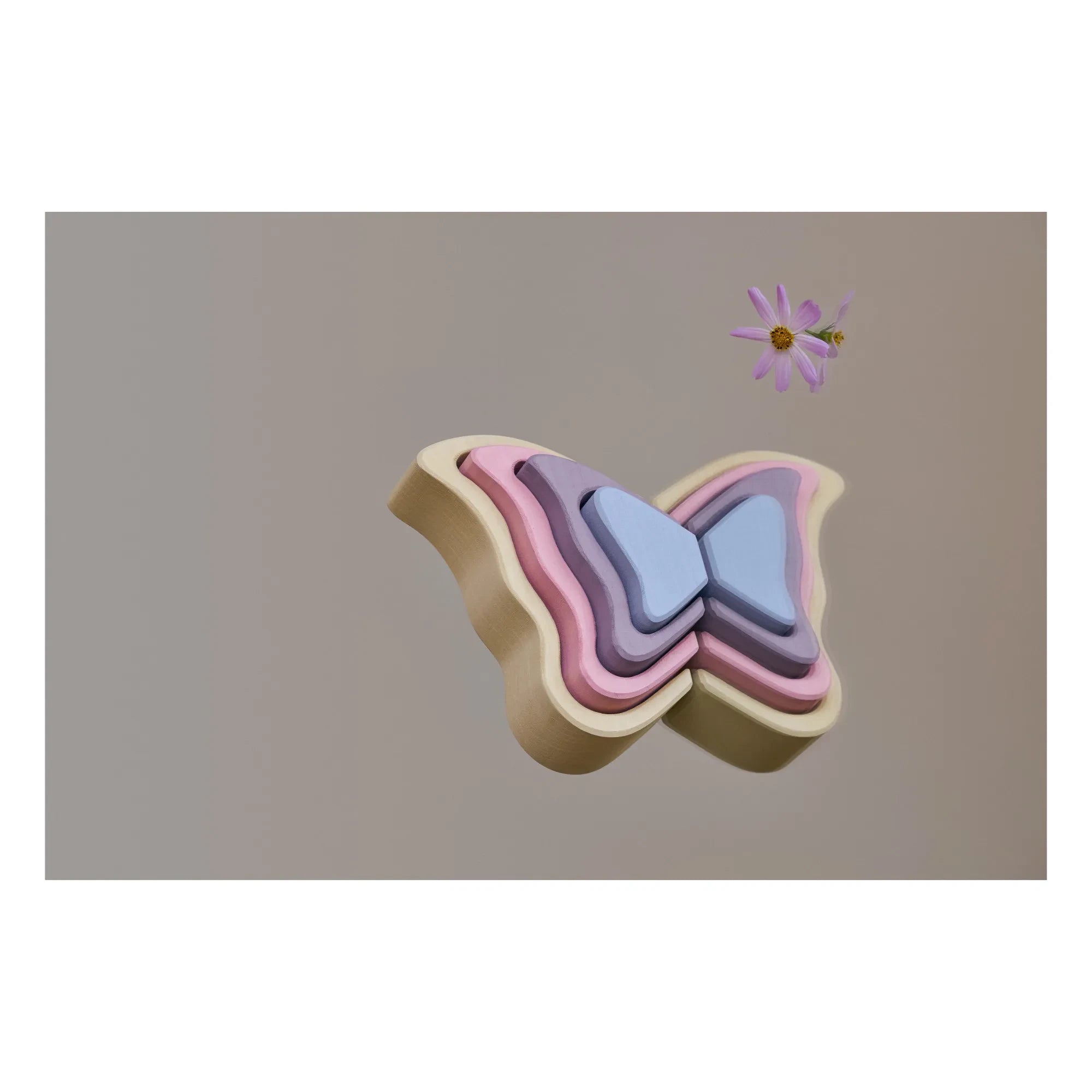 Raduga Grez - Arco de madera mariposa | Rosa