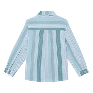 Tartine et Chocolat - Camisa de rayas de contraste | Agua verde