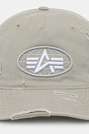 Gorro de algodón Alpha Industries World Acid con solapa
