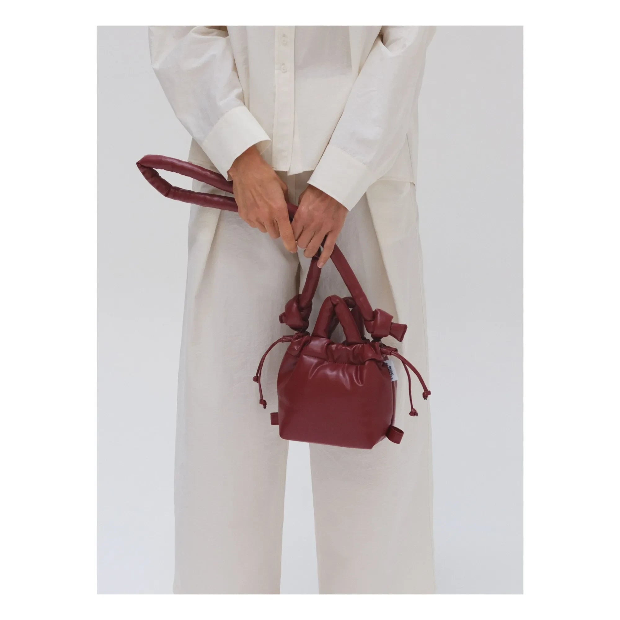 Olend - Bolso Micro Ona de Piel Vegana | Rojo Cereza