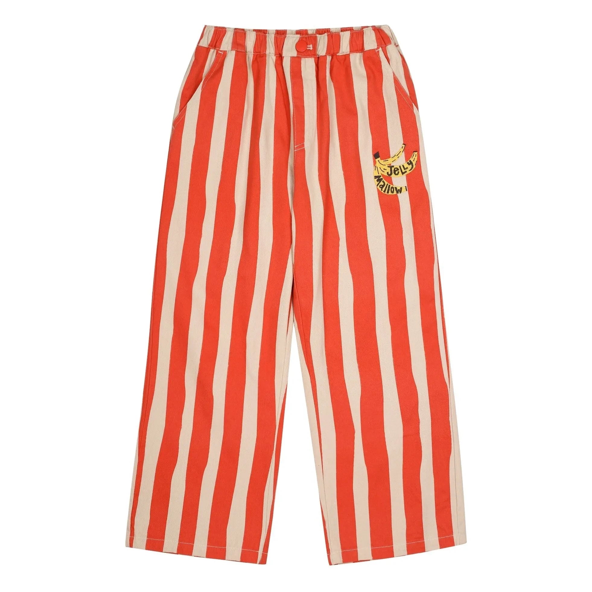 Jelly Mallow - Pantalones a Rayas | Rojo