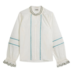Scotch & Soda - Blusa bordada | Crudo