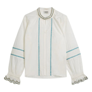 Scotch & Soda - Blusa bordada | Crudo