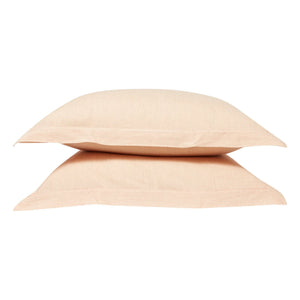 Scarlette Ateliers - Funda de almohada de algodón tejida a mano Grace - Juego de 2 | Rojo