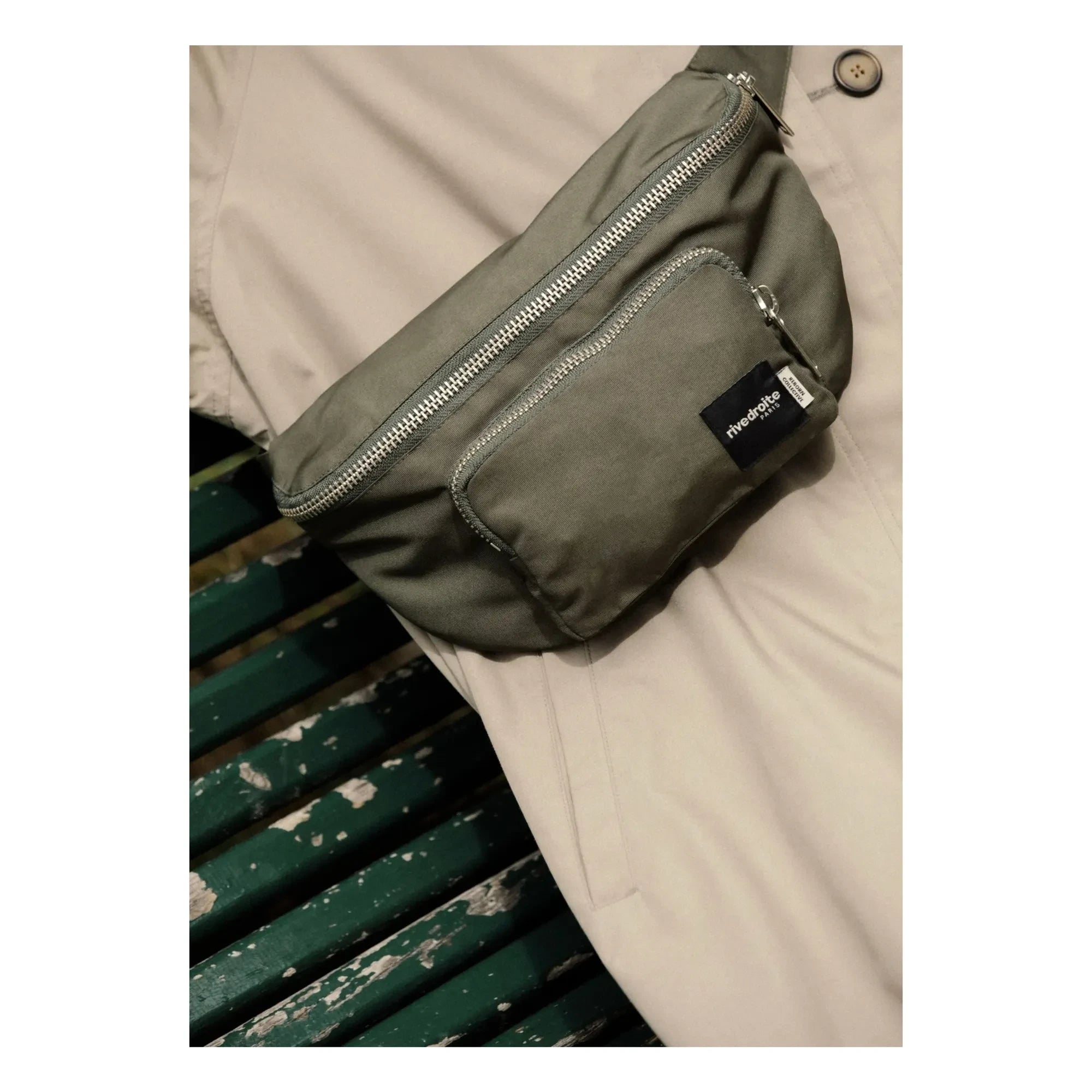 rivedroite - Joly Bolso tipo riñonera de fibra reciclada | Caqui