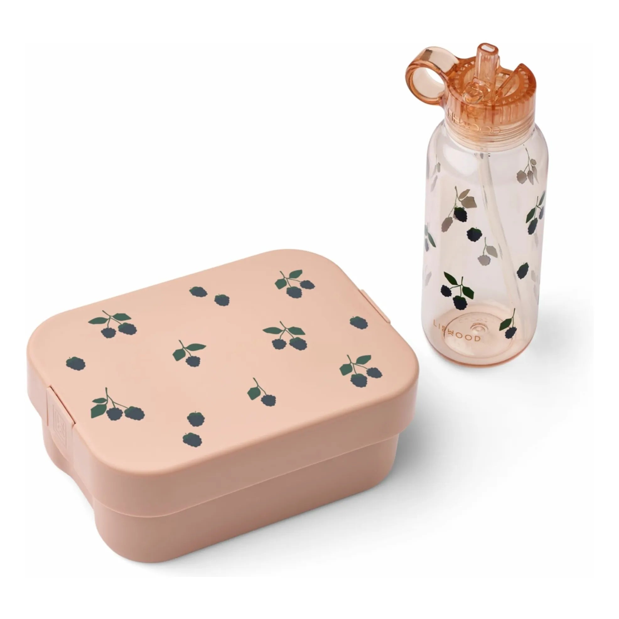 Liewood - Conjunto de fiambrera y botella Chelsey | Berry/Pale Tuscany