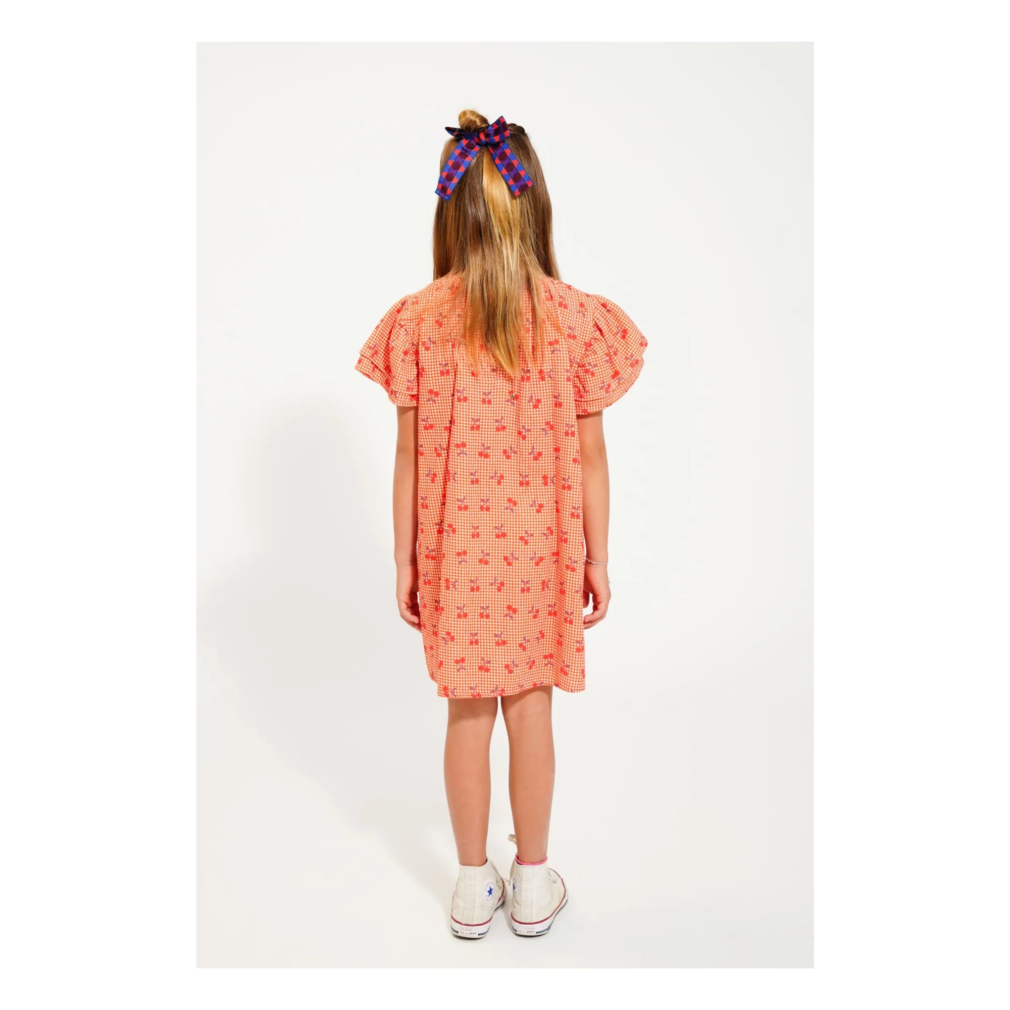 Piupiuchick - Vestido Vichy Cherry | Naranja