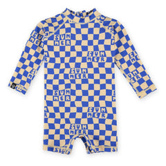 Beach & Bandits - Protector solar traje de verano bebé de fibras recicladas | Azul