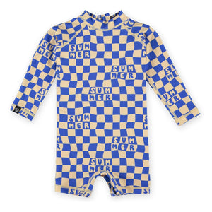 Beach & Bandits - Protector solar traje de verano bebé de fibras recicladas | Azul