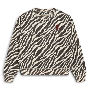 the new society - TNS Zebra Logo Sweatshirt | Siyah