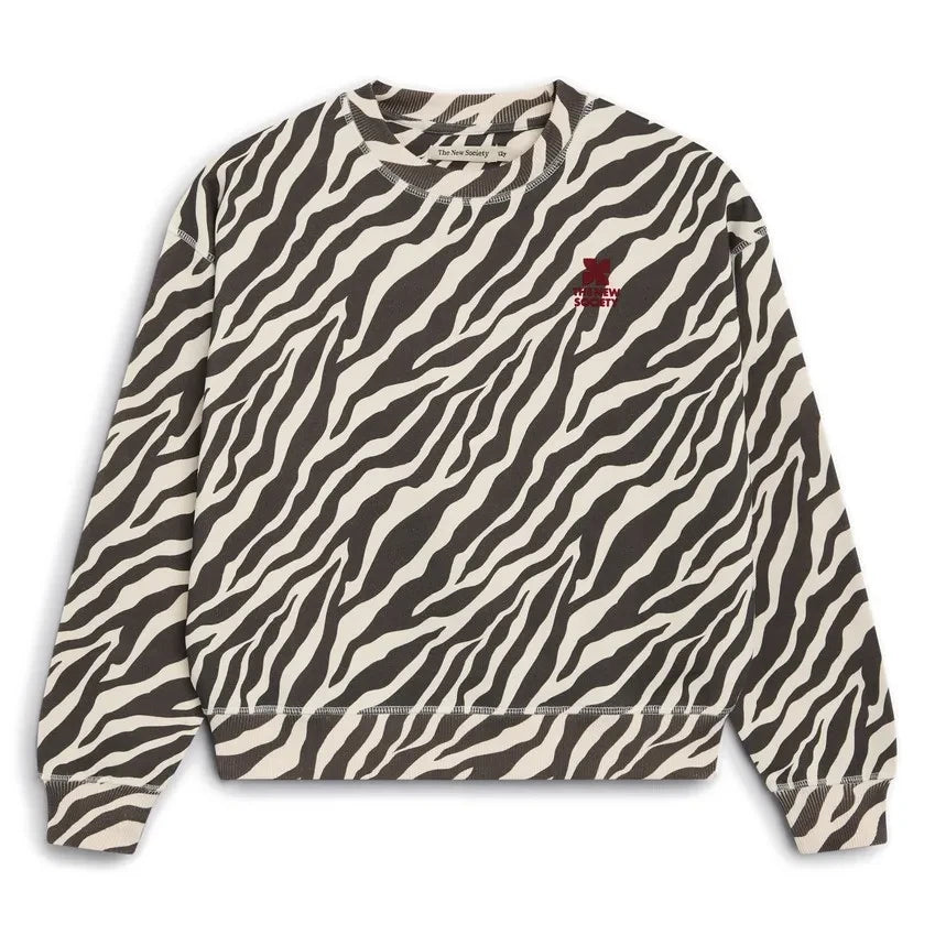the new society - TNS Zebra Logo Sweatshirt | Siyah