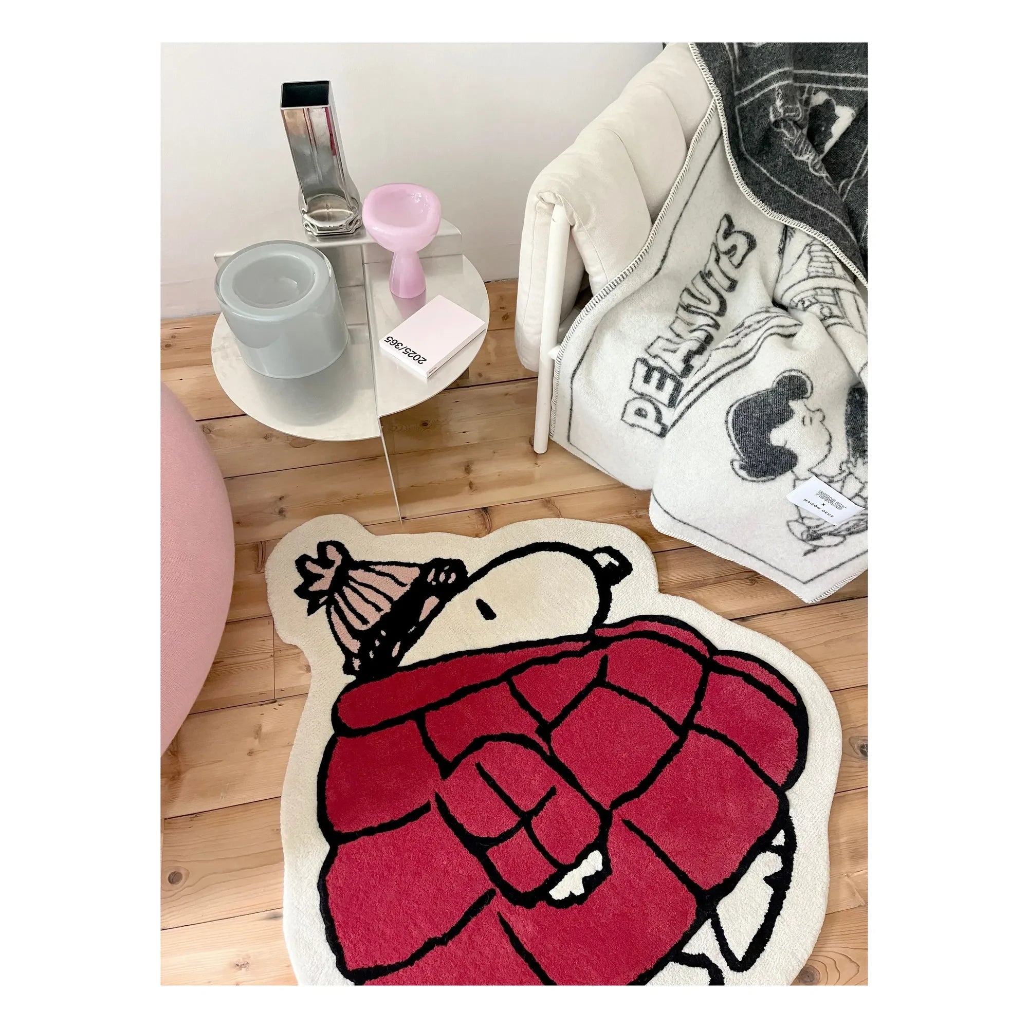Maison Deux - Alfombra Peanuts Doudoune | Rojo