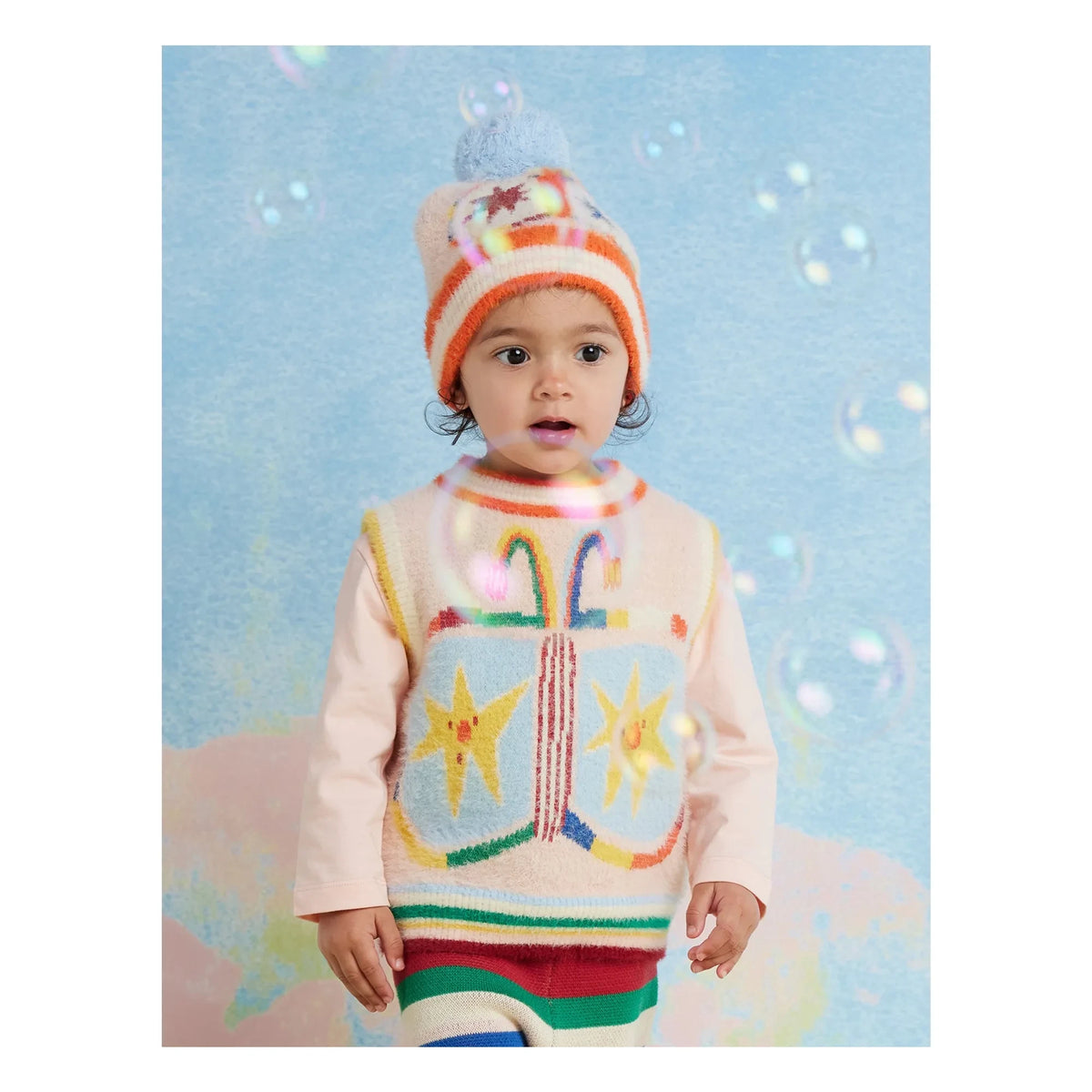 Halcyon Nights - Gorro mariposa | Rosa pálido