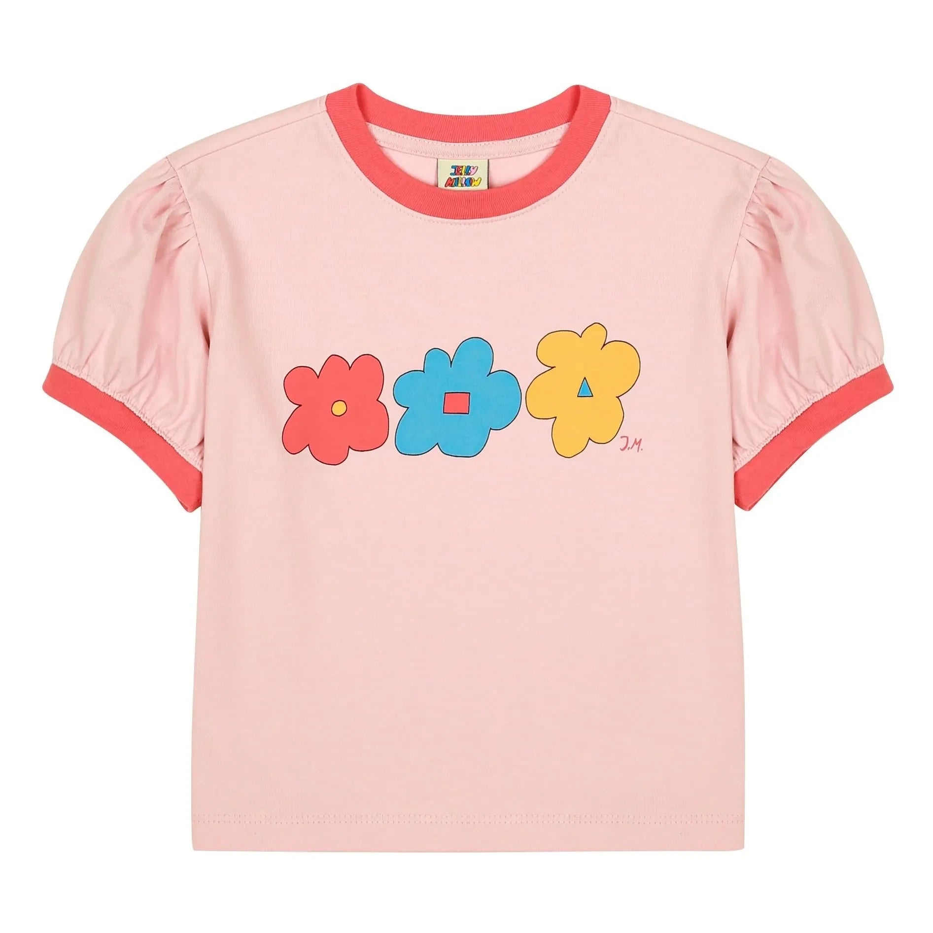 Jelly Mallow - Camiseta Flores | Rosa empolvado