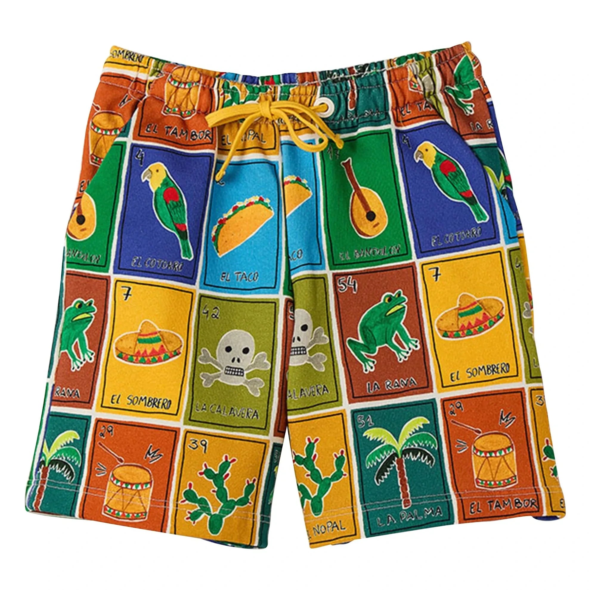 Fábula - Pantalón corto de forro polar mexicano | Naranja