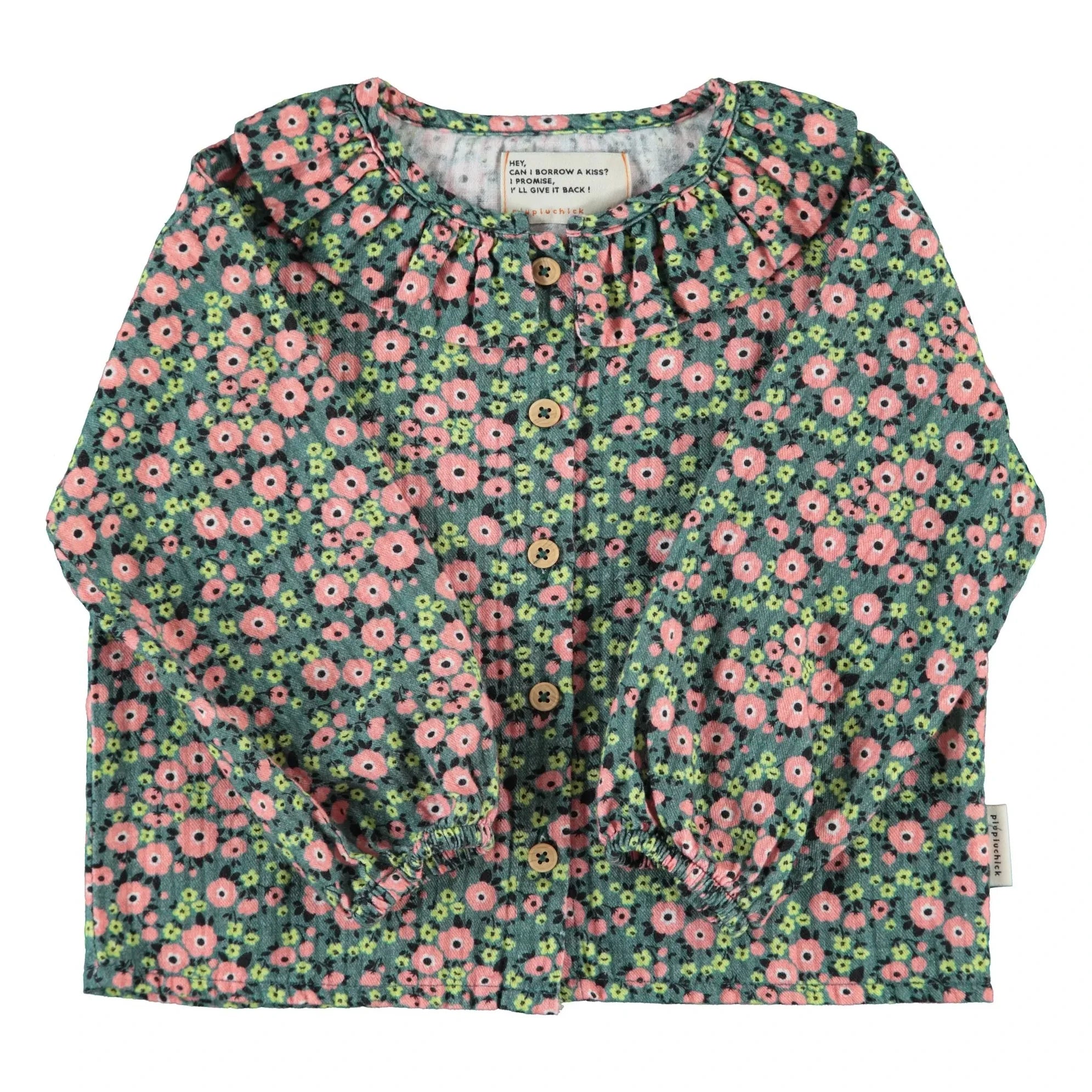 Piupiuchick - Blusa de Flores | Verde