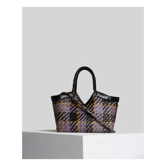 Vipera - Bolso Monet Madras de piel | Azul