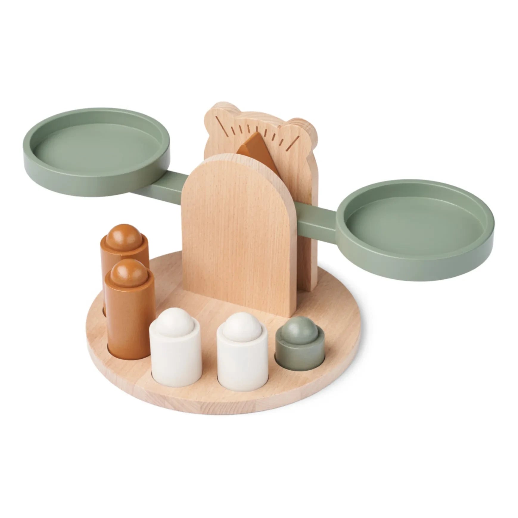 Liewood - Balanza de madera Ronni | Mezcla verde Faune