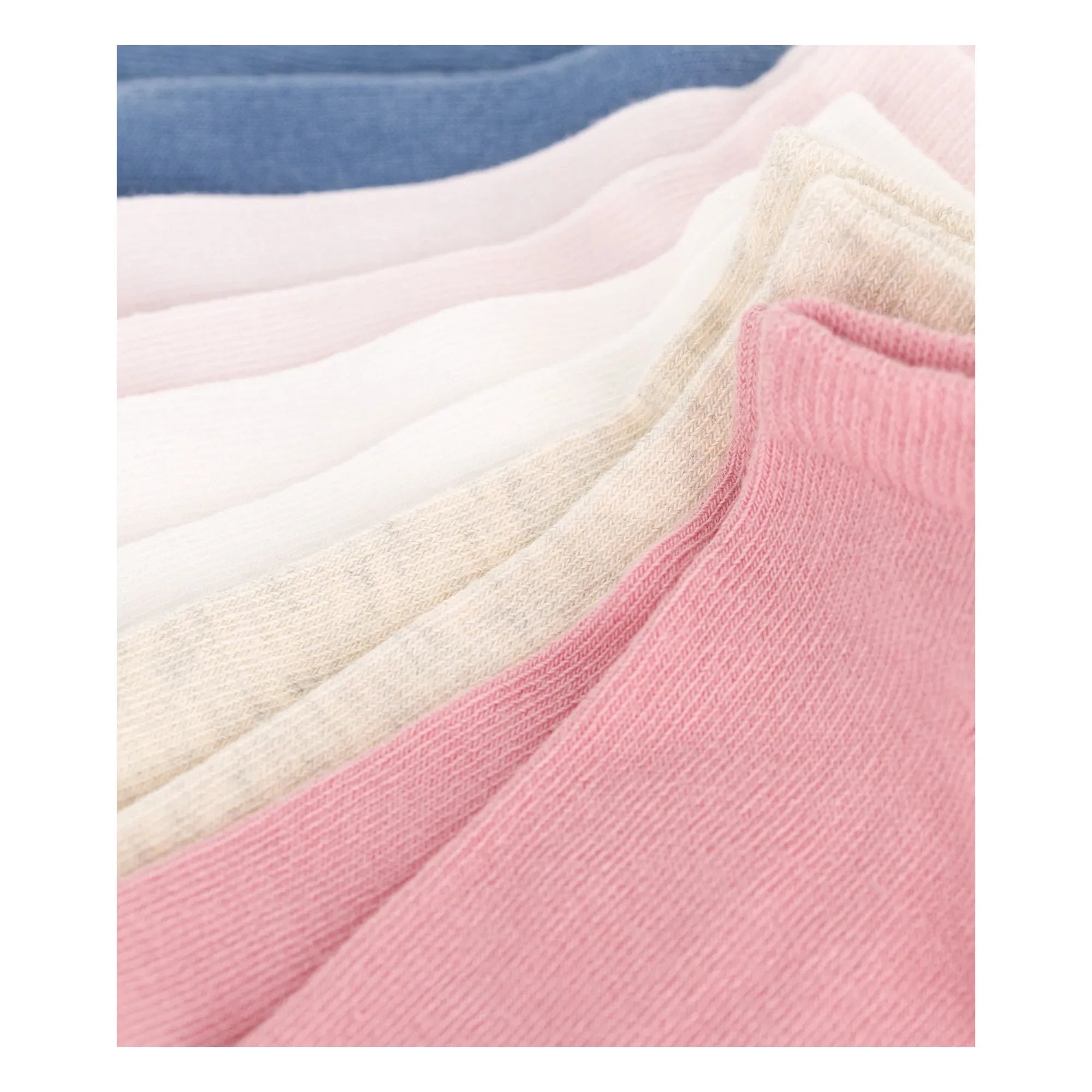 Petit Bateau - 5 pares de calcetines Point Jersey | Blanco