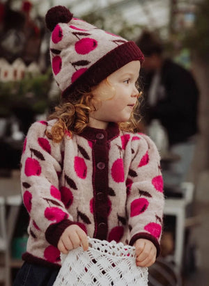 Fliink - Cárdenas de Alpaca con Estrellas y Cerezas | Rosa