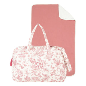 Tartine et Chocolat - Bolsa y cambiador Toile de Jouy | Rosa