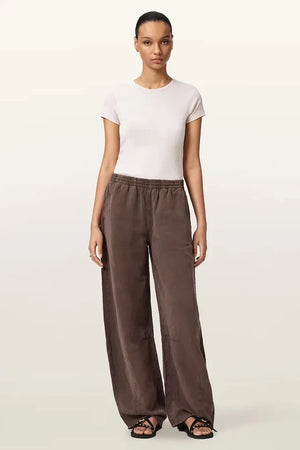 Pantalón JETT de pernera ancha de mezcla de lino para mujer AllSaints